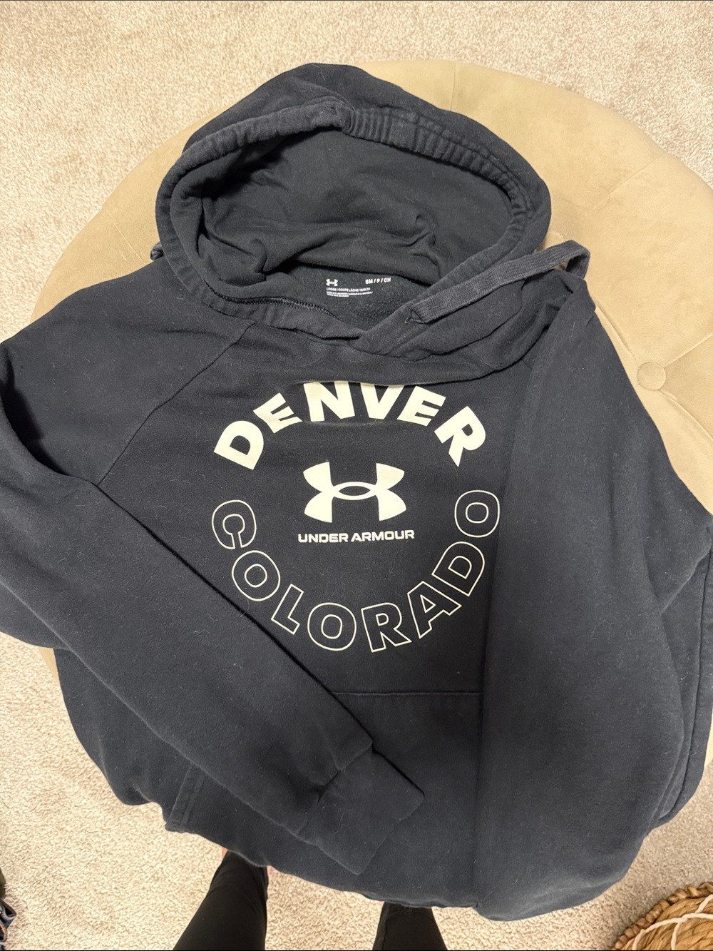 Under Armour Black Denver Colorado Pullover Hoodie